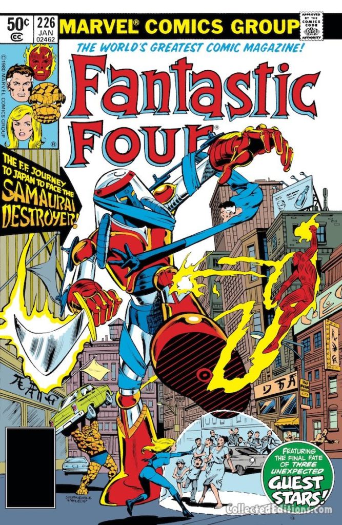 Fantastic Four #226 cover; pencils, Bill Sienkiewicz; inks, Bob McLeod