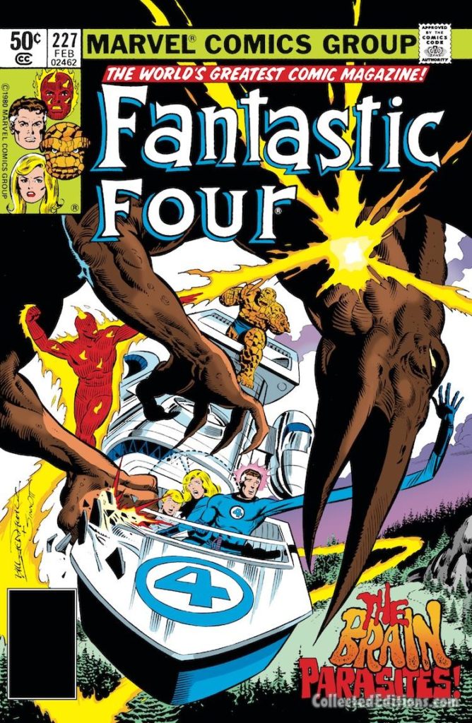 Fantastic Four #227 cover; pencils, Bill Sienkiewicz; inks, Joe Sinnott