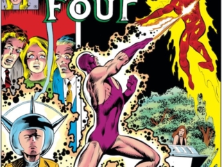 Fantastic Four #228 cover; pencils, Bill Sienkiewicz; inks, Joe Sinnott; Ego-Spawn