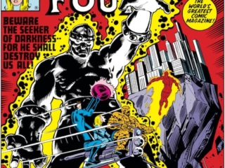 Fantastic Four #229 cover; pencils, Bill Sienkiewicz; inks, Joe Sinnott