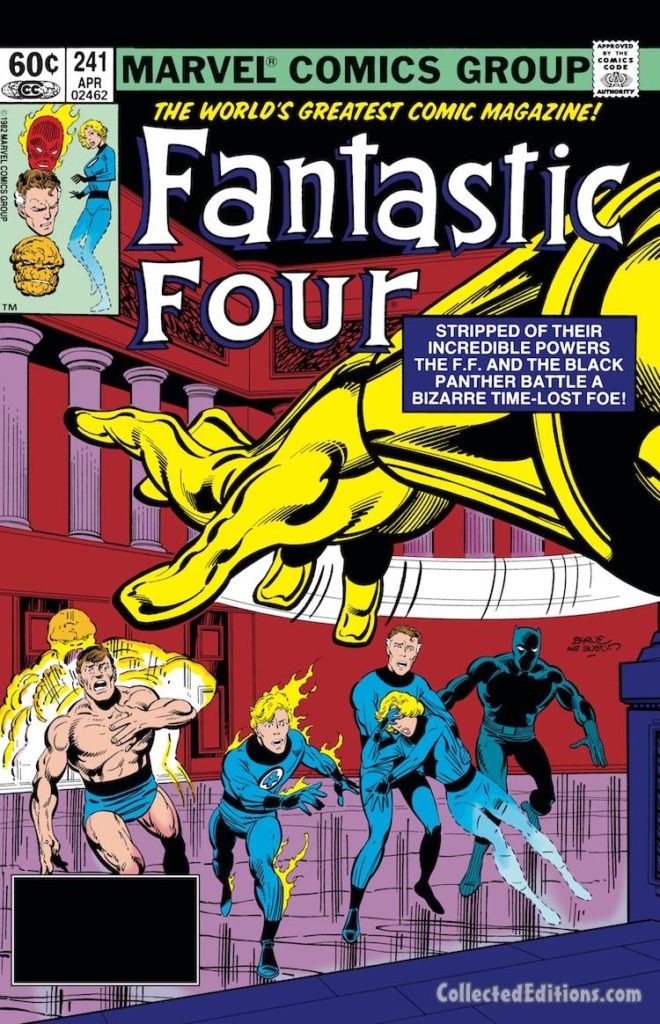 Fantastic Four #241 cover; pencils, John Byrne; inks, Terry Austin; Black Panther
