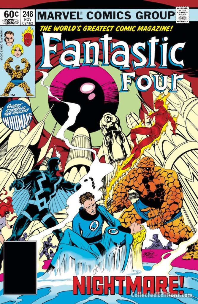 Fantastic Four #248 cover; pencils and inks, John Byrne; Inhumans