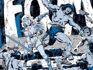 F.O.O.M. #14 cover; pencils, John Buscema; inks, Tom Palmer; Conan/Red Sonja