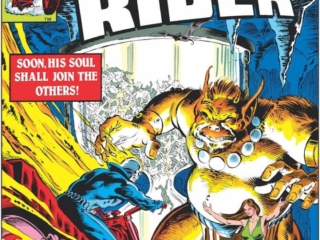 Ghost Rider #53 cover; pencils, Bob Budiansky; inks, Joe Rubinstein, soon his soul shall join the others; Lord Azmodeus, Tabicantra