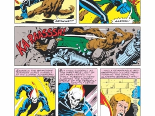 Ghost Rider #55, pg. 9; pencils and inks, Don Perlin; Werewolf by Night, Jack Russell, team-up