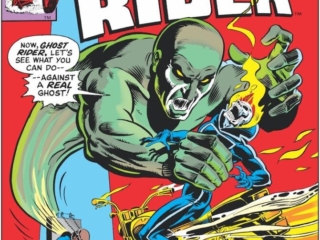 Ghost Rider #57 cover; pencils, Bob Budiansky; inks, Al Milgrom; The Apparition