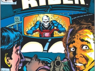 Ghost Rider #58 cover; pencils, Bill Sienkiewicz; inks, Alan Weiss