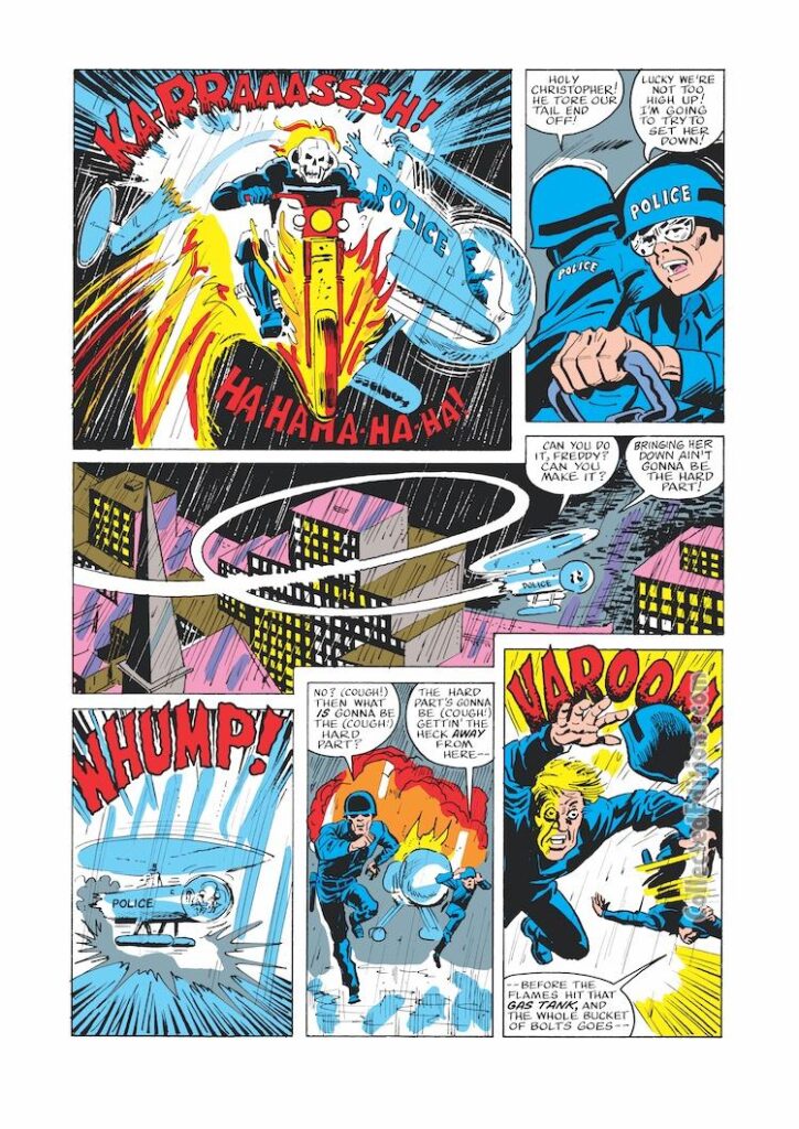 Ghost Rider #59, pg. 4; layouts, Jack Sparling; pencils and inks, Don Perlin; Christopher, Freddy