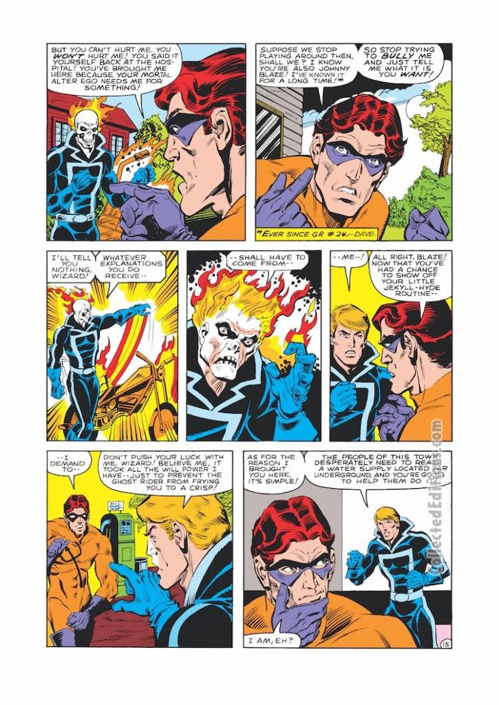 Ghost Rider #61, pg. 15; pencils, Alan Kupperberg; inks, Sal Trapani; Water Wizard