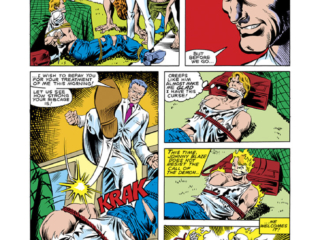 Ghost Rider #70, pg. 16; pencils, Bob Budiansky; inks, Dave Simons Ghost Rider #70, pg. 16; pencils, Bob Budiansky; inks, Dave Simons; Renaldo, Johnny Blaze, Freakmaster