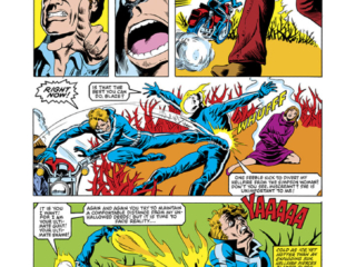 Ghost Rider #78, pg. 14; pencils, Bob Budiansky; inks, Kevin Dzuban; Johnny Blaze, Zarathos