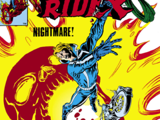 Ghost Rider #78 cover; pencils, Bob Budiansky; inks, Dave Simons; Johnny Blaze, Nightmare