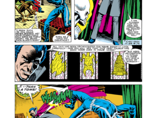 Ghost Rider #80, pg. 16; pencils, Bob Budiansky; inks, Kevin Dzuban; Johnny Blaze, Centurious, Zarathos, Ethan Domblue, first appearance