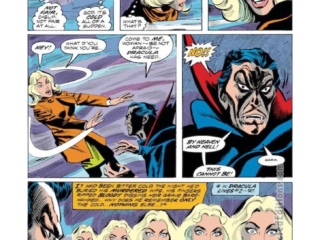 Giant-Size Dracula #2, pg. 10; pencils, Don Heck; inks, Frank McLaughlin; Maria Dracula, Inspector Chelm, Annie Malcolm, first appearance
