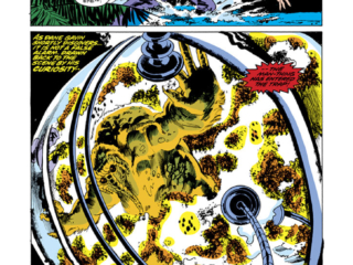 Giant-Size Man-Thing (1974) #2, pg. 6; pencils, John Buscema; inks, Klaus Janson; Carolyn Schist, Dane Gavin