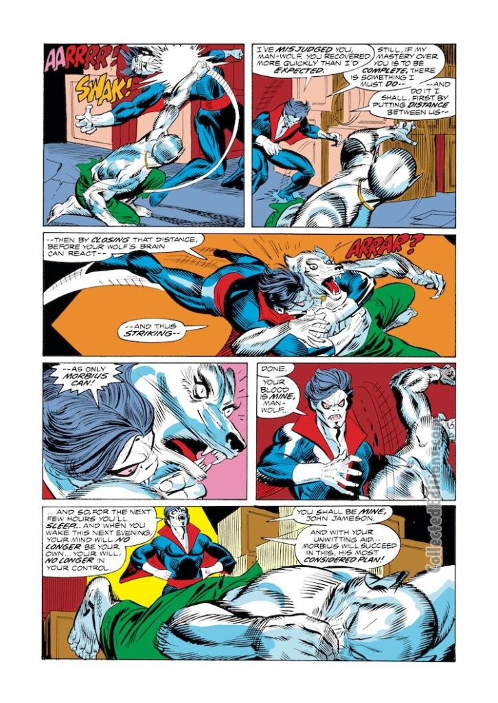 Giant-Size Super-Heroes #1, pg. 11; pencils, Gil Kane; inks, Mike Esposito; Morbius, Man-Wolf