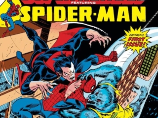 Giant-Size Super-Heroes #1 cover; pencils and inks, John Romita Sr.; Morbius, Man-Wolf, Spider-Man