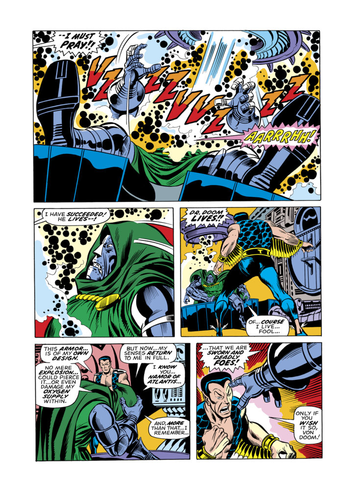 Giant-Size Super-Villain Team-Up #1, pg. 5; pencils, John Buscema; inks, Joe Sinnott; Sub-Mariner, Doctor Doom