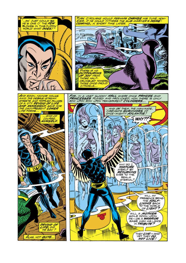 Giant-Size Super-Villain Team-Up #2, pg. 8; pencils, Mike Sekowsky; inks, Sam Grainger; Sub-Mariner, Namor, Atlantis