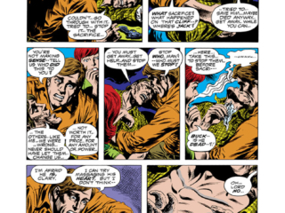 Giant-Size Werewolf #4. &ldquo;When the Moon Dripped Blood!&rdquo;, pg. 13; pencils and inks, Yong Montano; Buck Cowan, Clary Winters, Brad Wrangler; Frank, Jack Russell