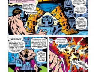 Giant-Size Super-Stars #1, pg. 6; pencils, Rich Buckler; inks, Joe Sinnott; Fantastic Four, Thing, Kirby Krackle