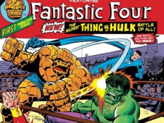 Giant-Size Super-Stars #1 cover; pencils, Rich Buckler; inks, Joe Sinnott; Thing vs. Hulk battle