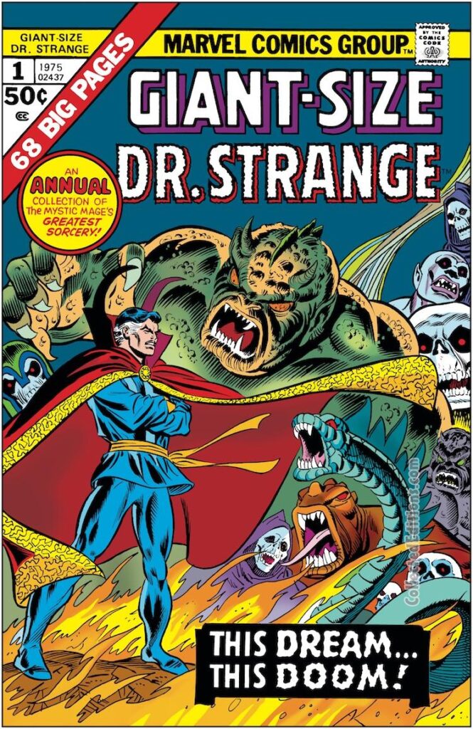 Giant-Size Doctor Strange #1 cover; pencils, Gil Kane; inks, uncredited