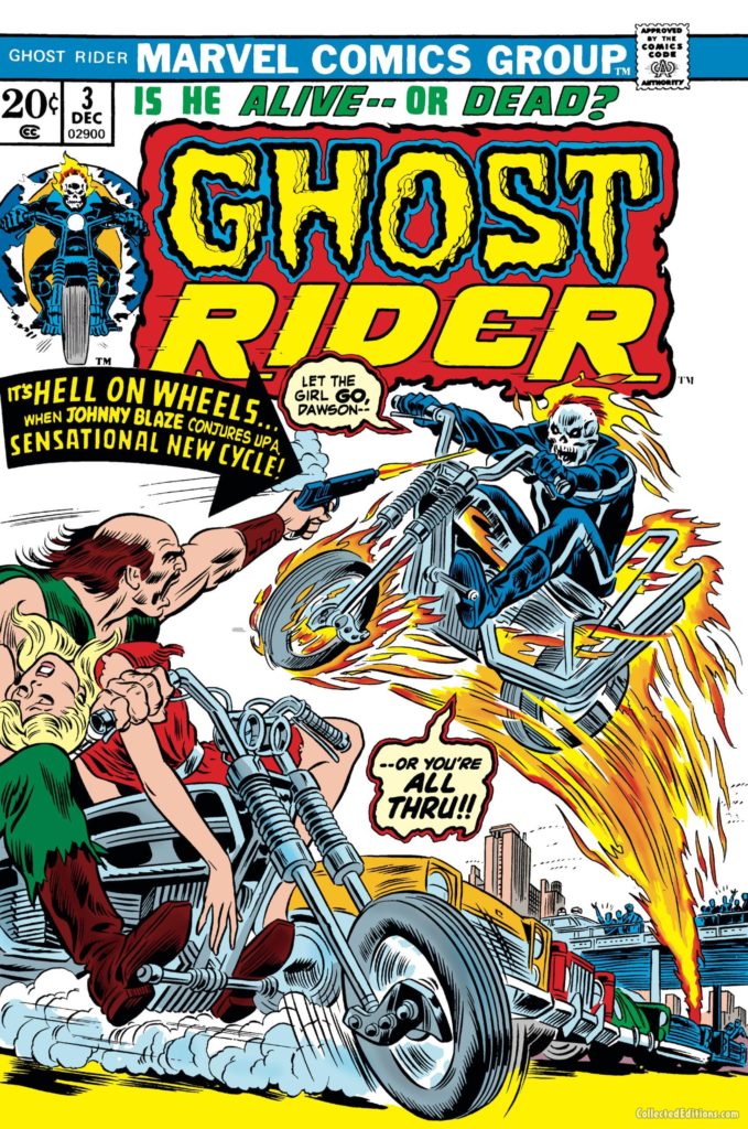 Ghost Rider #3; pencils and inks, John Romita Sr. Ghost Rider