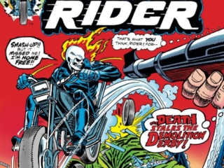 Ghost Rider #4 cover; pencils, Gil Kane; inks, Frank Giacoia