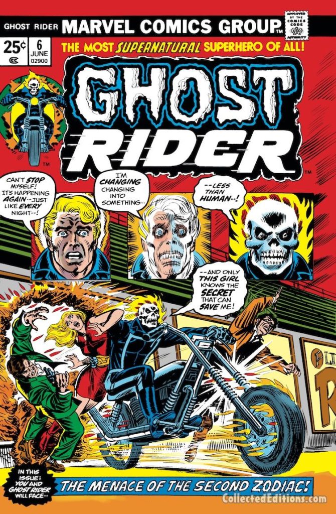 Ghost Rider #6 cover; pencils and inks, John Romita Sr.