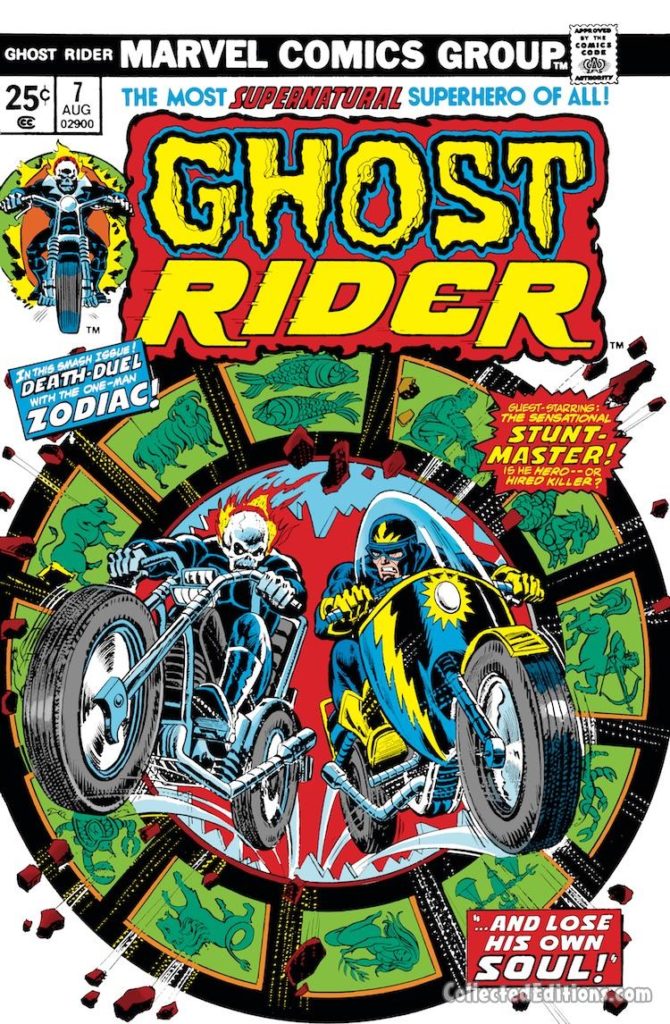 Ghost Rider #7 cover; pencils and inks, John Romita Sr.