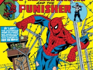 Giant-Size Spider-Man #4 cover; pencils, Gil Kane; inks, Frank Giacoia Giant-Size Spider-Man #4 cover; pencils, Gil Kane; Spider-Man/Punisher