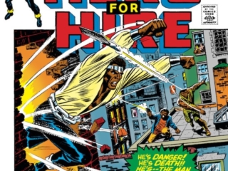 Hero For Hire #2 cover; pencils and inks, John Romita Sr.; Diamondback; Luke Cage