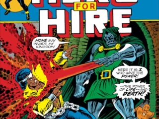 Hero For Hire #9 cover; pencils and inks, Billy Graham; Luke Cage, Doctor Doom