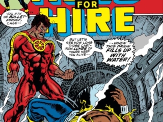 Hero For Hire #10 cover; pencils and inks, Billy Graham; Mr. Death, Luke cage