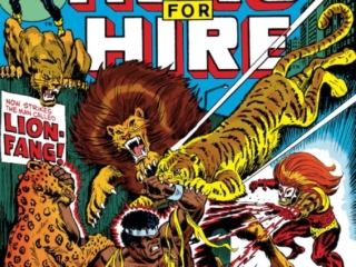 Hero For Hire #13 cover; pencils and inks, Billy Graham; Luke Cage, Lion-Fang