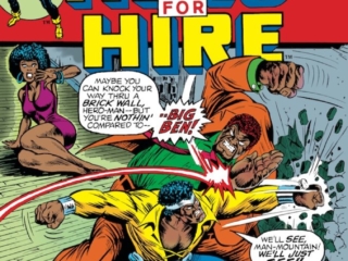 Hero For Hire #14 cover; pencils and inks, Billy Graham; Luke Cage, Big Ben