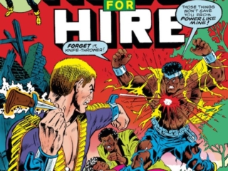Hero For Hire #16 cover; pencils and inks, Billy Graham; Luke Cage, Stiletto