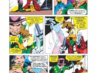 Howard the Duck #26, pg. 3; pencils, Gene Colan; inks, Klaus Janson; Ringmaster, Circus of Crime