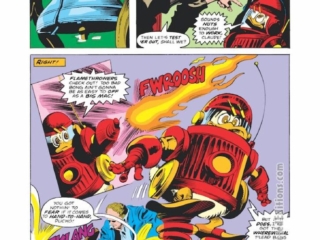 Howard the Duck #30, pg. 15; pencils, Gene Colan; inks, Al Milgrom; Iron Duck
