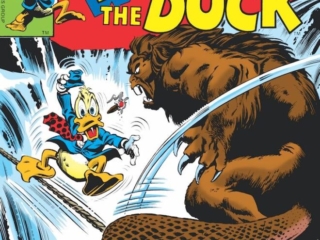 Howard the Duck #9 cover; pencils, Gene Colan; inks, Steve Leialoha; When Bites the Beaver
