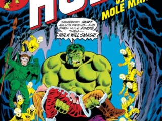 Incredible Hulk #189 cover; pencils and inks, Herb Trimpe; The Mole Man