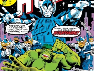 Incredible Hulk #191 cover; pencils, Herb Trimpe; inks, Dan Adkins; Shaper of Worlds