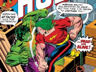 Incredible Hulk #193 cover; pencils, Gil Kane; inks, John Romita Sr.; Doc Samson