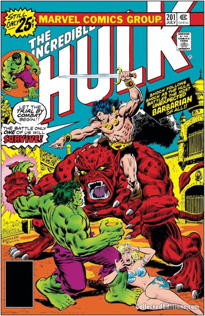 Incredible Hulk #201 cover; pencils, Rich Buckler; inks, John Romita Sr.