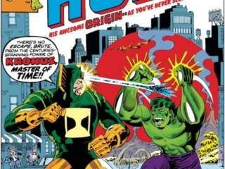 Incredible Hulk #204 cover; pencils and inks, Herb Trimpe; Kronus