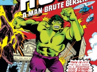 Incredible Hulk #206 cover; pencils and inks, Dave Cockrum; alterations, John Romita Sr.