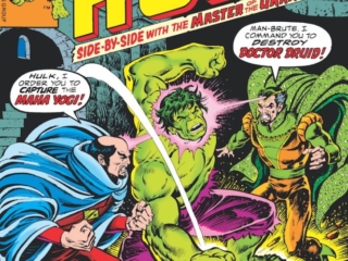 Incredible Hulk #210 cover; pencils and inks, Ernie Chan; Doctor Druid/Maha Yogi