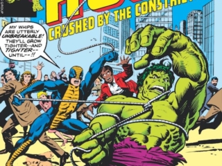 Incredible Hulk #212 cover; pencils, Rich Buckler; inks, Ernie Chan; Constrictor