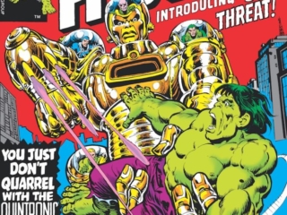 Incredible Hulk #213 cover; pencils, Rich Buckler; inks, Ernie Chan; Quintronic Man